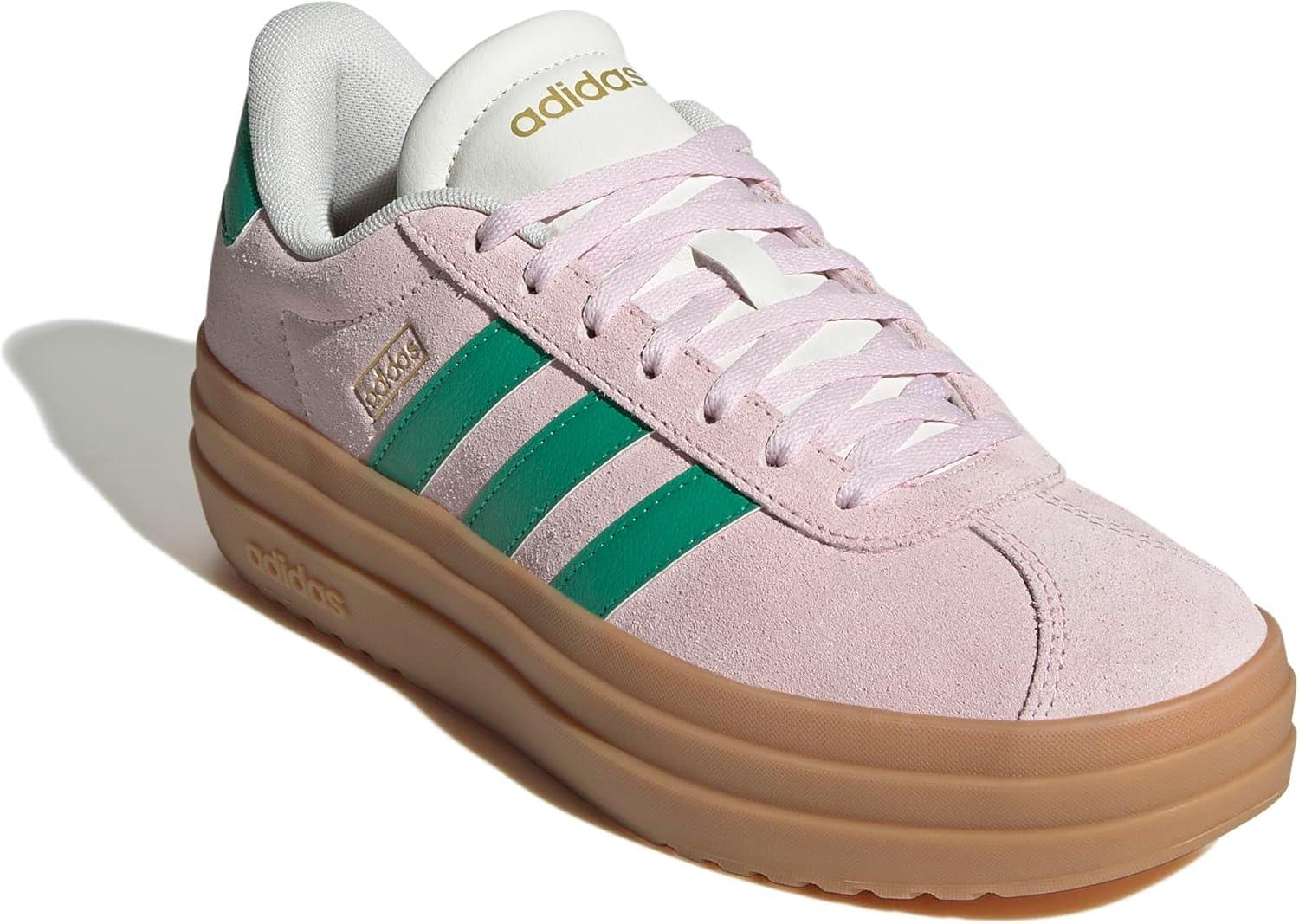 image:imageAdidas Womens Vl Court30Clear PinkCourt GreenChalk White