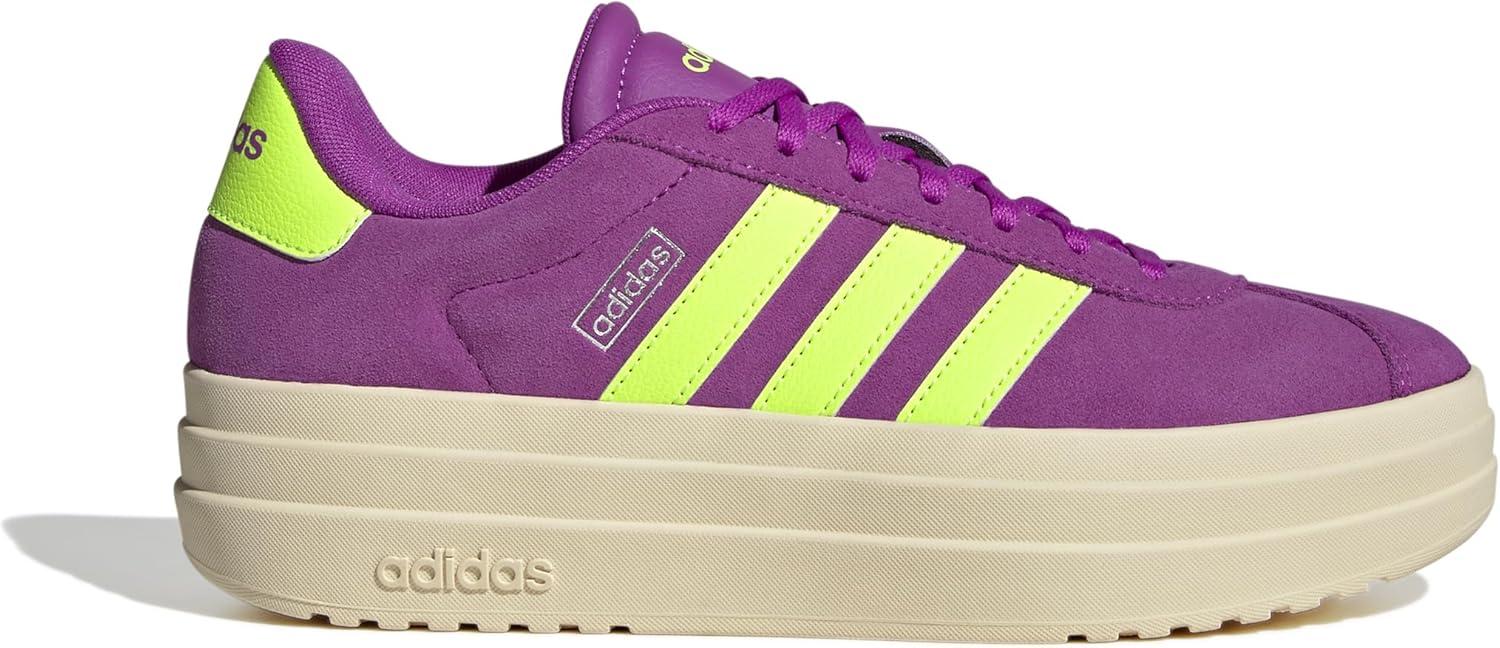 image:imageAdidas Womens Vl Court30Flash PinkLucid LemonSilver Metallic