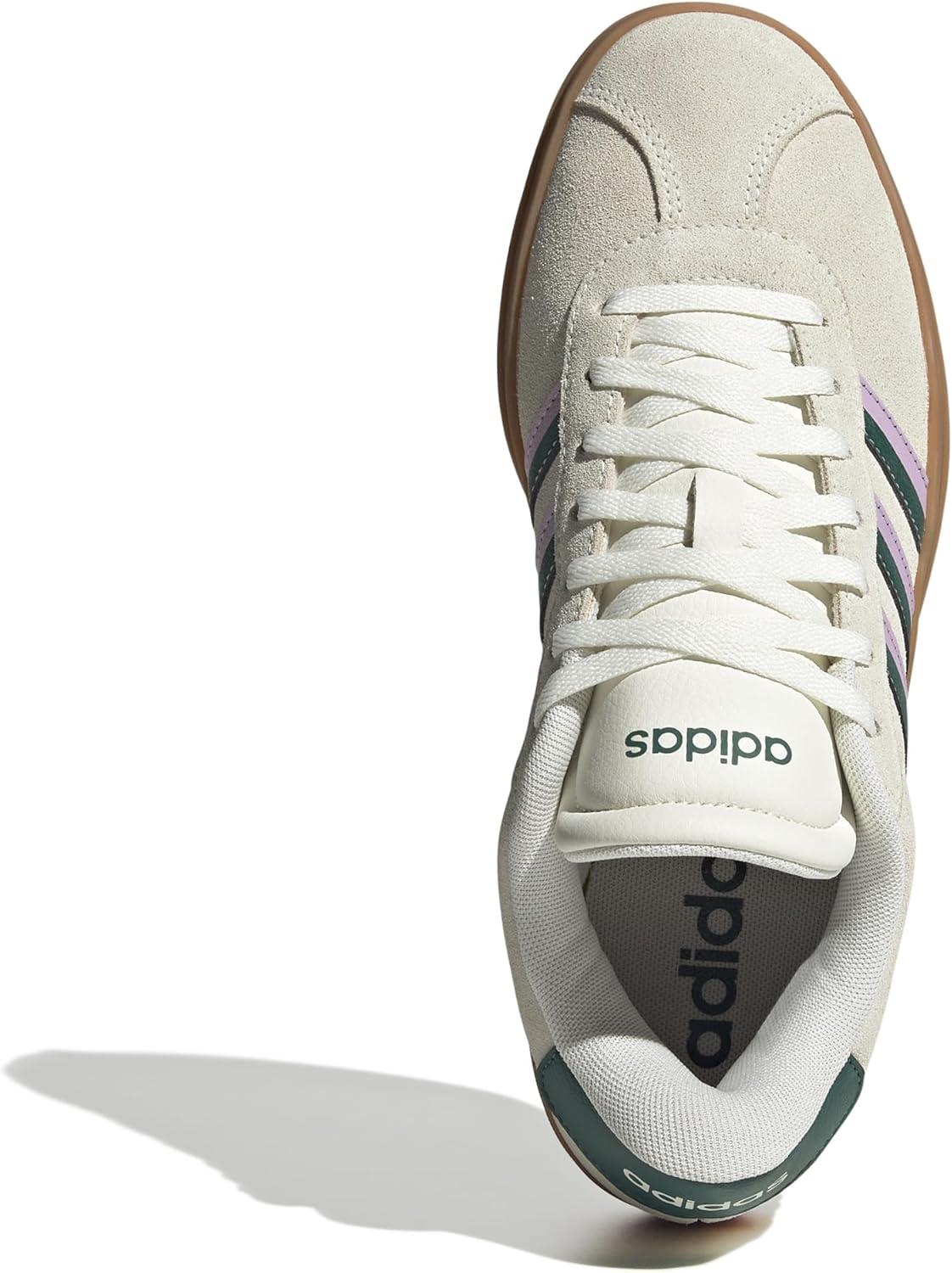 image:imageAdidas Womens Vl Court30Off WhiteCollegiate GreenBliss Lilac