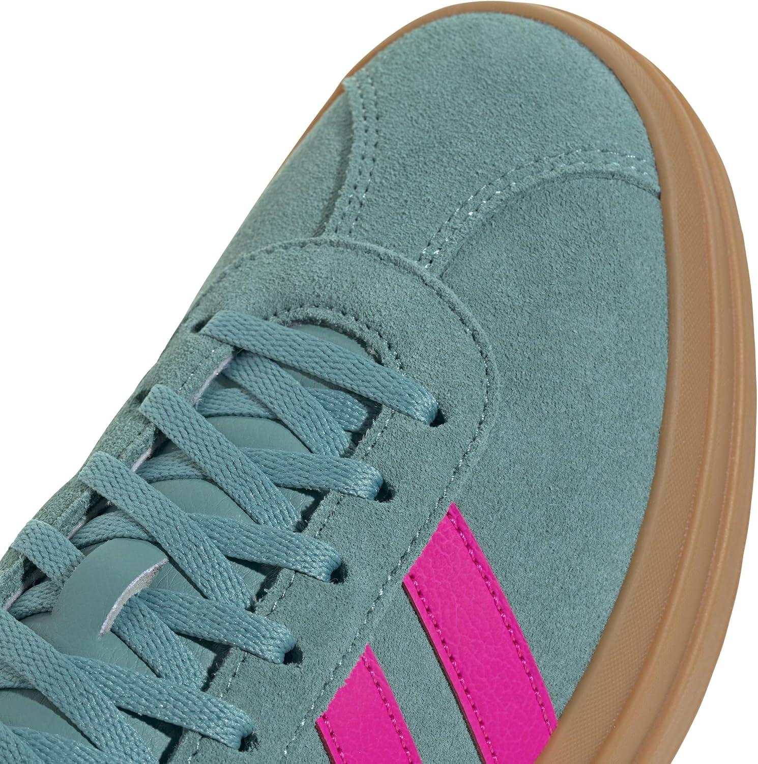 image:imageAdidas Womens Vl Court30Powder TealShock PinkPowder Yellow
