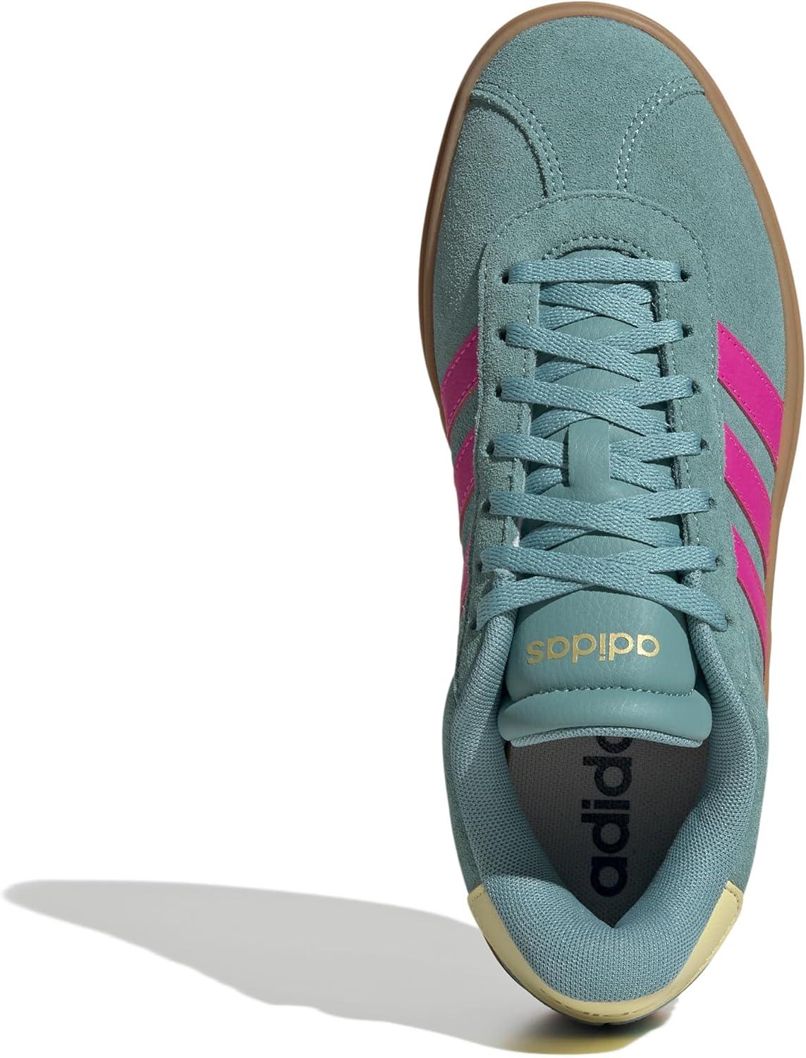 image:imageAdidas Womens Vl Court30Powder TealShock PinkPowder Yellow