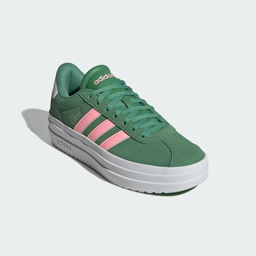 image:imageAdidas Womens Vl Court30Preloved GreenPink SparkIvory