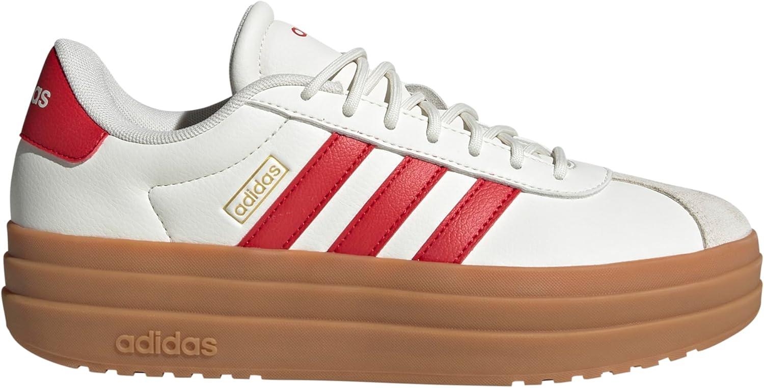 image:imageAdidas Womens Vl Court30WhiteBetter ScarletGold Metallic