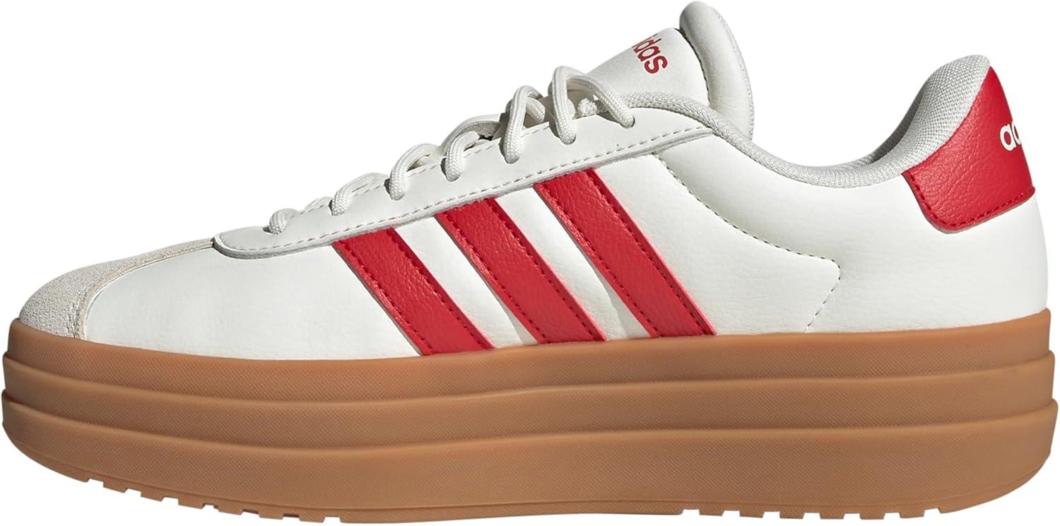 image:imageAdidas Womens Vl Court30WhiteBetter ScarletGold Metallic