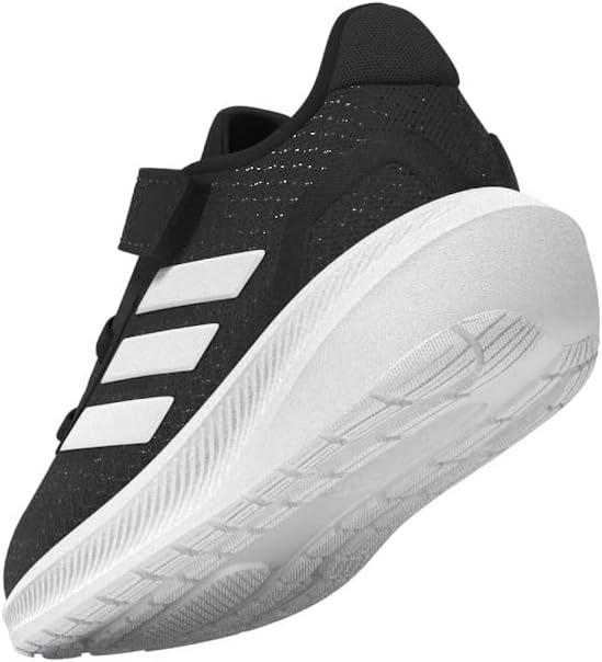 image:imageadidas Baby Run Falcon 5 Elastic Lace ampamp Strap ShoeBlackWhiteWhite