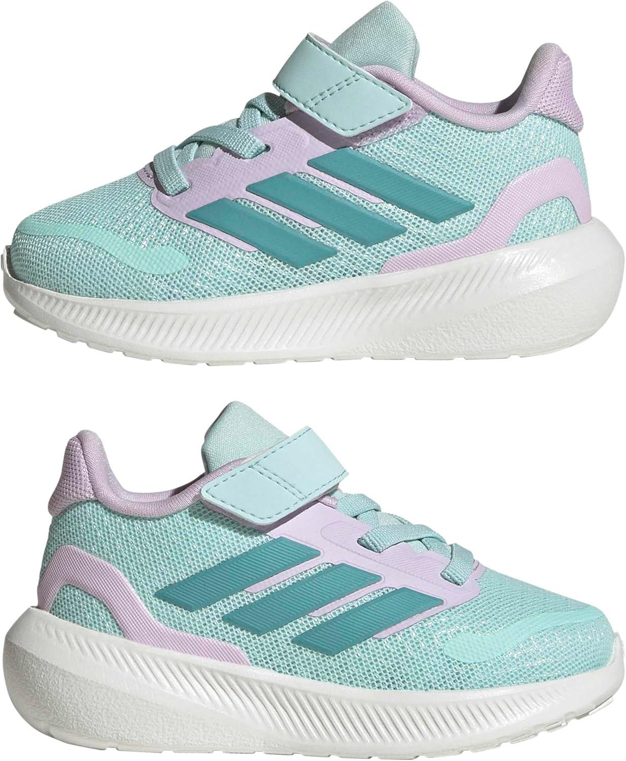 image:imageadidas Baby Run Falcon 5 Elastic Lace ampamp Strap ShoeHalo MintMint TonIce Lavender