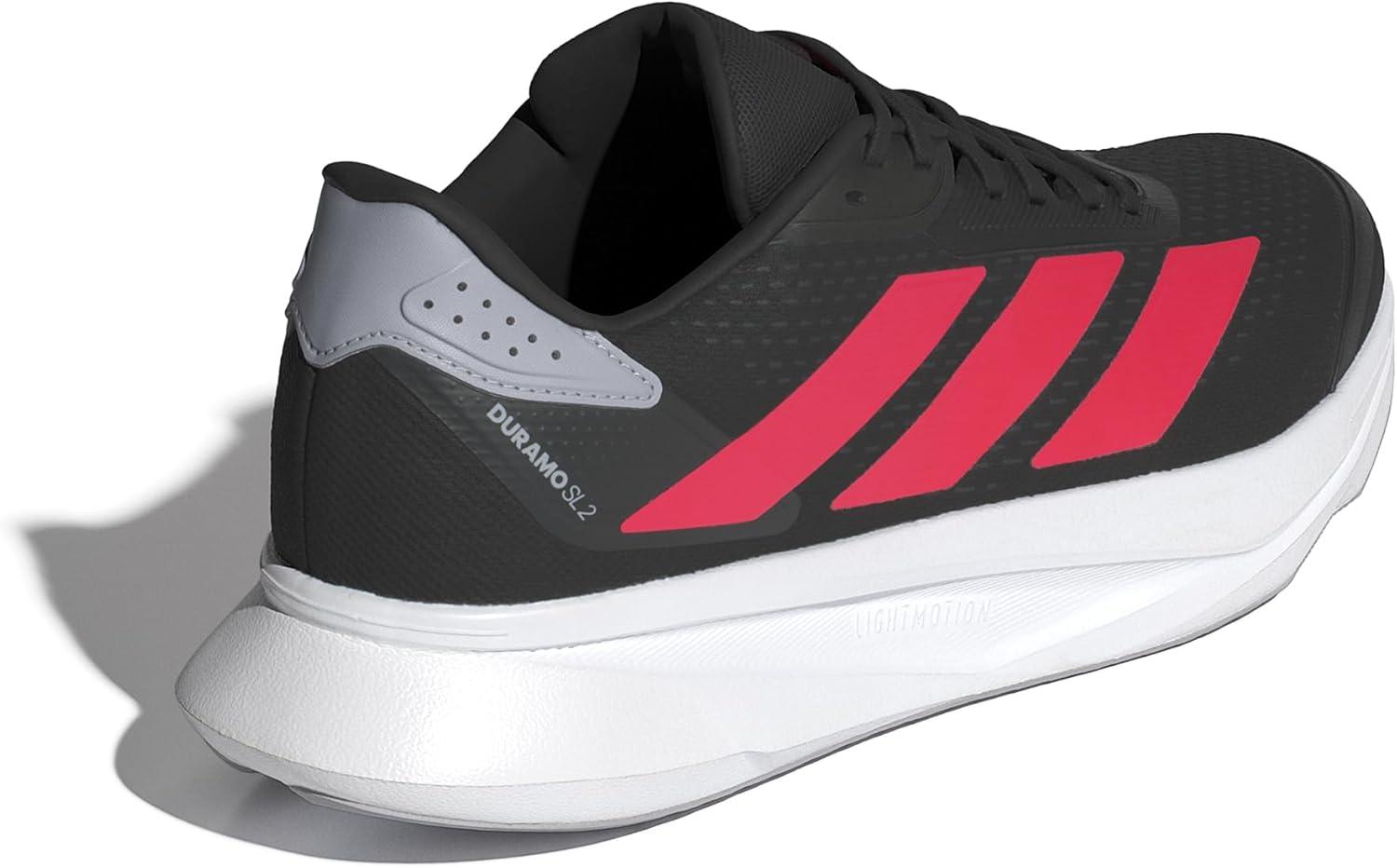 image:imageadidas Mens Duramo Sl 2 Running ShoeBlackLucid RedHalo Silver