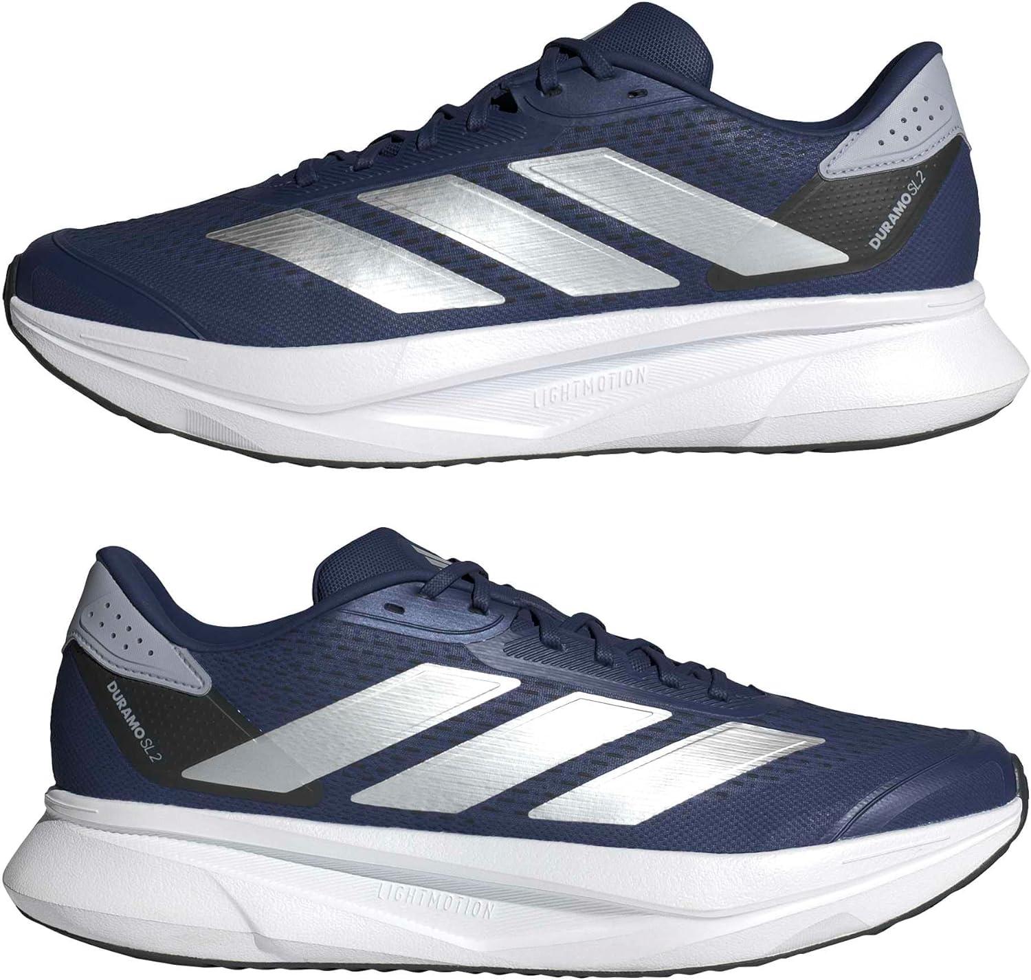 image:imageadidas Mens Duramo Sl 2 Running ShoeDark BlueSilver MetallicHalo Silver