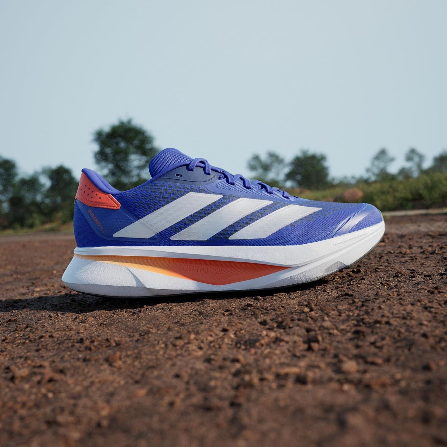 image:imageadidas Mens Duramo Sl 2 Running ShoeLucid Blue Zero Metalic Impact Orange