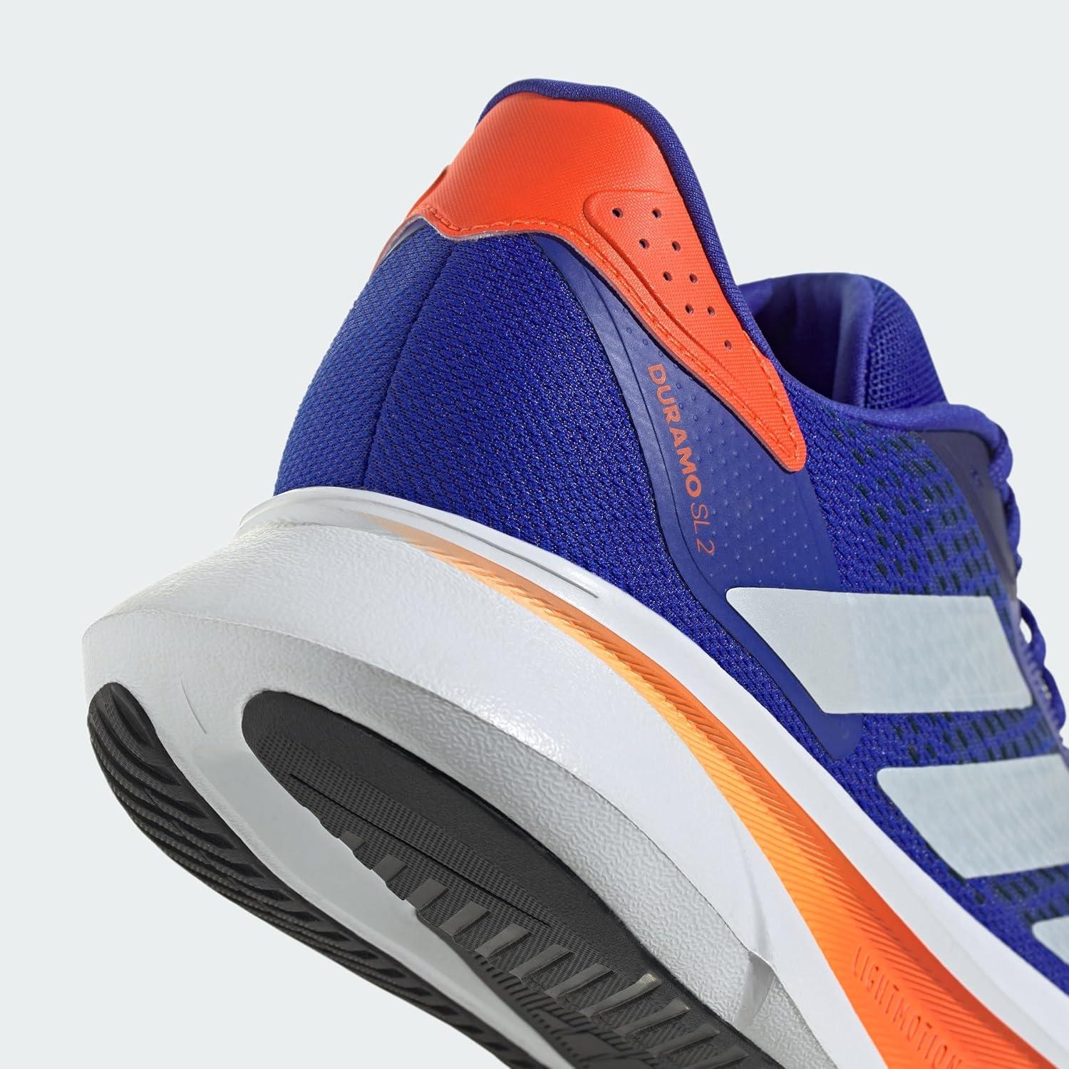 image:imageadidas Mens Duramo Sl 2 Running ShoeLucid Blue Zero Metalic Impact Orange