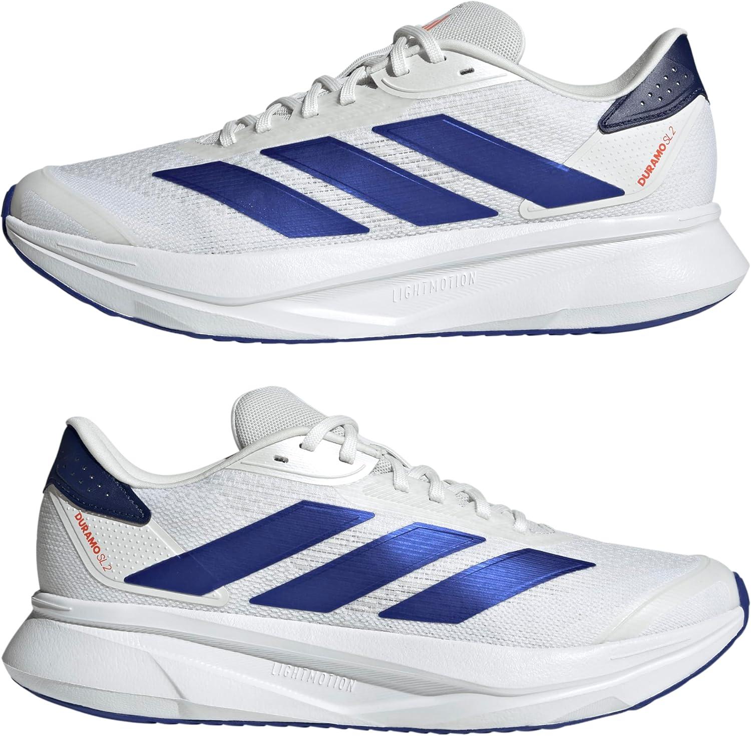image:imageadidas Mens Duramo Sl 2 Running ShoeWhiteLucid BlueDark Blue