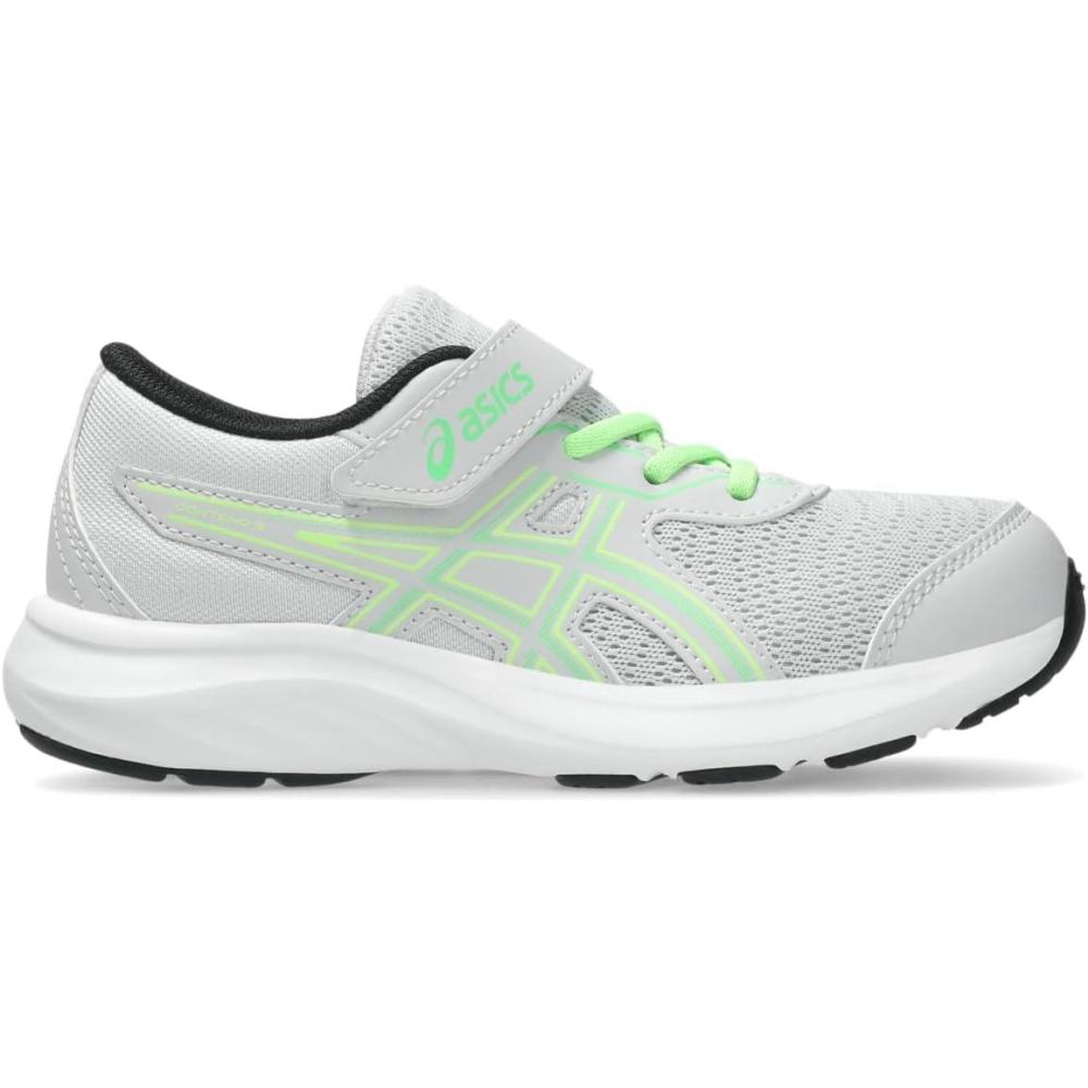 image:imageASICS Boys Contend 9 Ps ToddlerLittle KidGlacier GreyVital Green