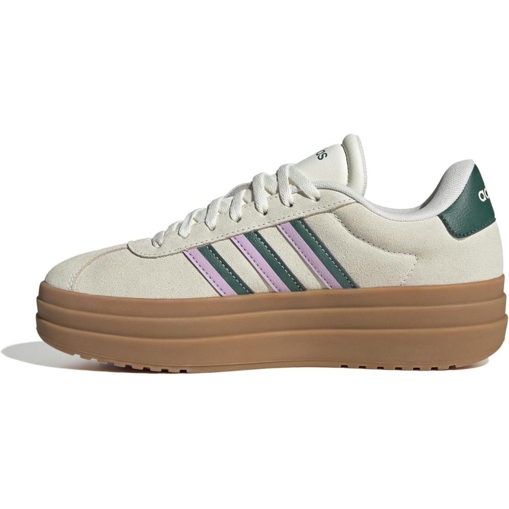 image:imageAdidas Womens Vl Court30Off WhiteCollegiate GreenBliss Lilac