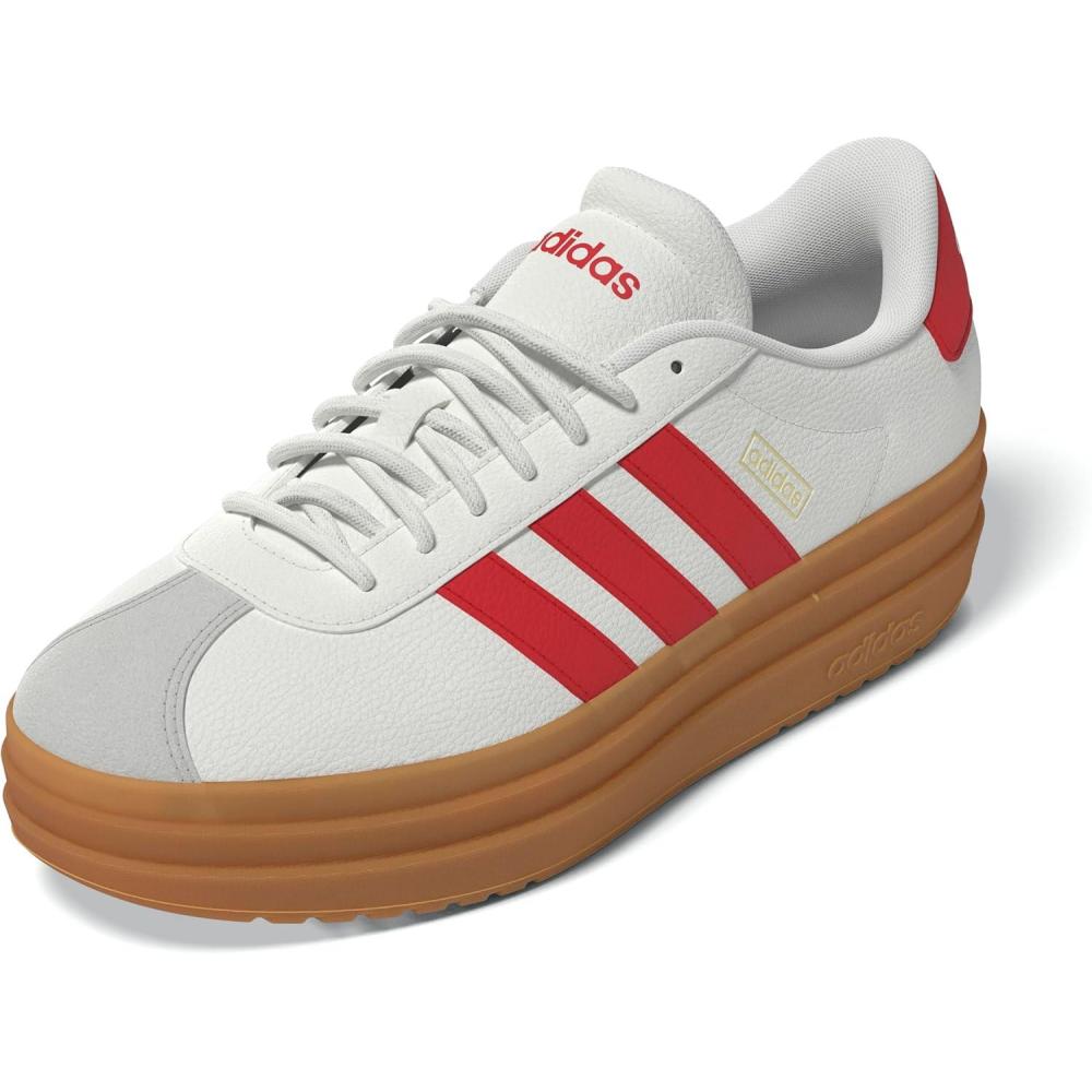 image:imageAdidas Womens Vl Court30WhiteBetter ScarletGold Metallic