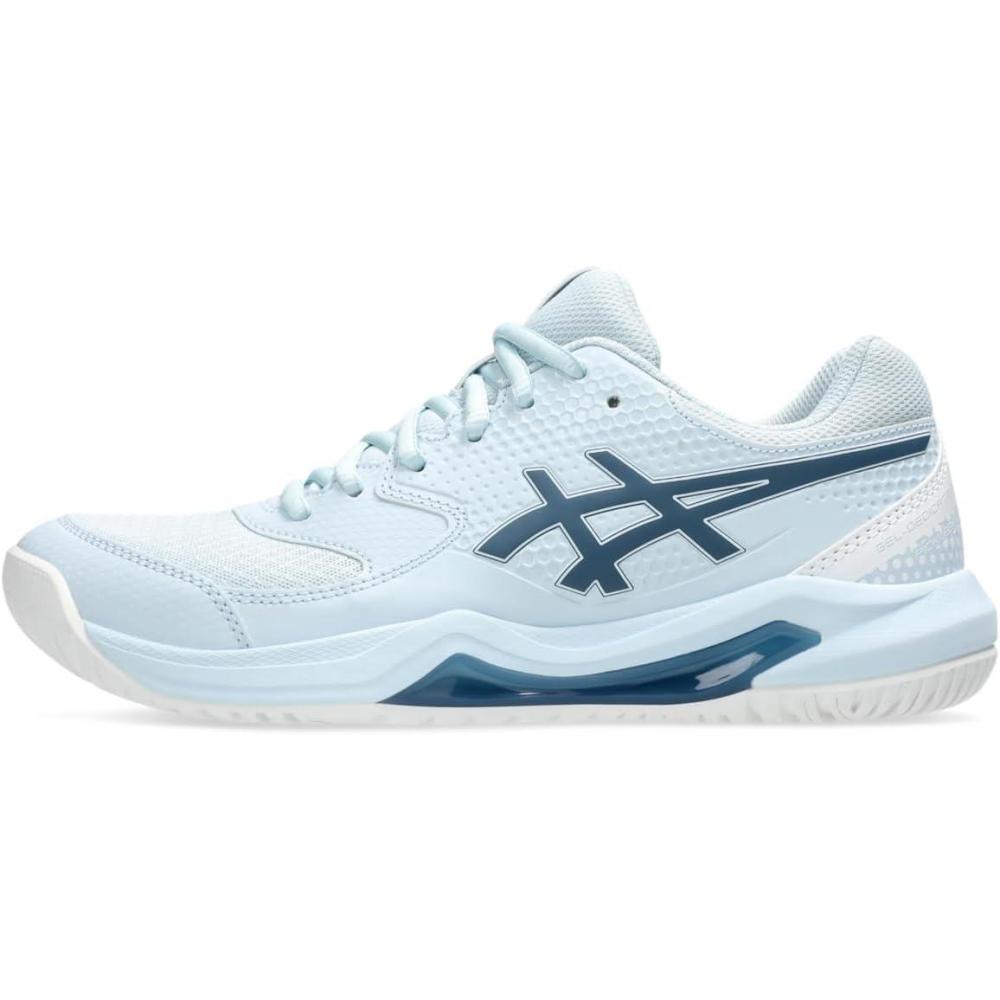 image:imageAsics Womens GelDedicate 8 Pickleball ShoesCool GreyVintage Indigo