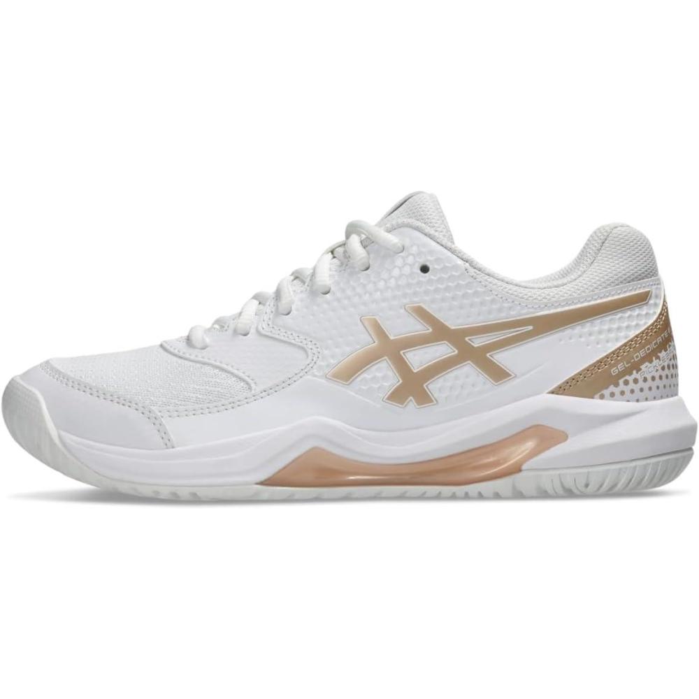 image:imageAsics Womens GelDedicate 8 Pickleball ShoesWhiteChampagne