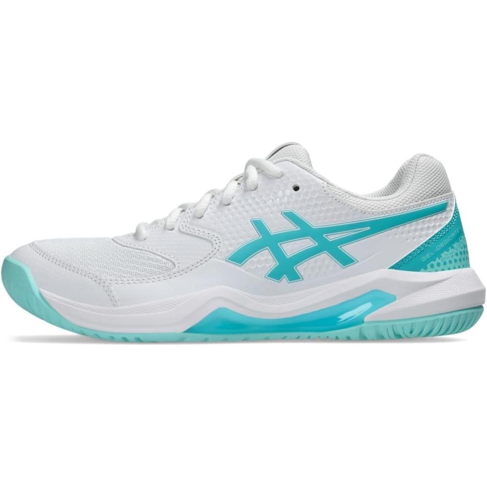 image:imageAsics Womens GelDedicate 8 Pickleball ShoesWhiteEnergy Aqua