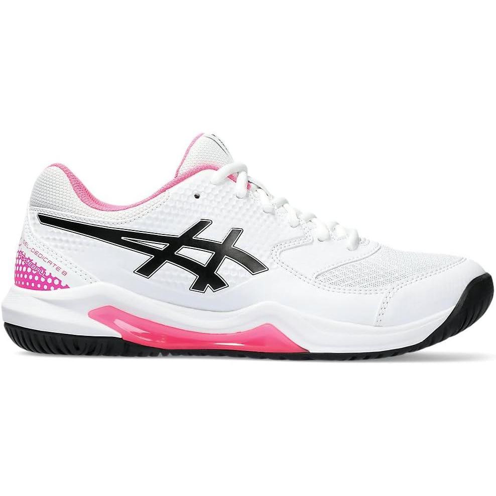 image:imageAsics Womens GelDedicate 8 Pickleball ShoesWhiteHot Pink