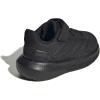 adidas Baby Run Falcon 5 Elastic Lace & Strap Shoe(Black/Black/Black)
