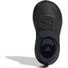 adidas Baby Run Falcon 5 Elastic Lace & Strap Shoe(Black/Black/Black)