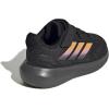 adidas Baby Run Falcon 5 Elastic Lace & Strap Shoe(Black/Spark/Pink Spark)