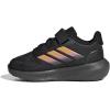 adidas Baby Run Falcon 5 Elastic Lace & Strap Shoe(Black/Spark/Pink Spark)