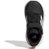 adidas Baby Run Falcon 5 Elastic Lace & Strap Shoe(Black/White/Lucid Red)