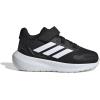 adidas Baby Run Falcon 5 Elastic Lace & Strap Shoe(Black/White/White)