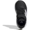 adidas Baby Run Falcon 5 Elastic Lace & Strap Shoe(Black/White/White)