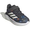 adidas Baby Run Falcon 5 Elastic Lace & Strap Shoe(Grey/Off White/Ray Blue)
