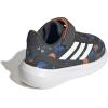 adidas Baby Run Falcon 5 Elastic Lace & Strap Shoe(Grey/Off White/Ray Blue)