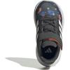 adidas Baby Run Falcon 5 Elastic Lace & Strap Shoe(Grey/Off White/Ray Blue)
