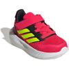 adidas Baby Run Falcon 5 Elastic Lace & Strap Shoe(Lucid Red/Lucid Lemon/Black)
