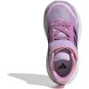 adidas Baby Run Falcon 5 Elastic Lace & Strap Shoe(Powder Plum/Aurora Plum/Lucid Red)