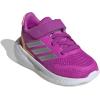 adidas Baby Run Falcon 5 Elastic Lace & Strap Shoe(Purple Burst/Silver Metallic/Semi Spark)