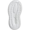 adidas Baby Run Falcon 5 Elastic Lace & Strap Shoe(White/Black/Black)