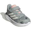adidas Baby Run Falcon 5 Elastic Lace & Strap Shoe(Wonder Sage/Off White/Blush Pink)