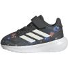 adidas Baby Run Falcon 5 Elastic Lace & Strap Shoe(Grey/Off White/Ray Blue)