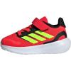 adidas Baby Run Falcon 5 Elastic Lace & Strap Shoe(Lucid Red/Lucid Lemon/Black)