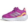 adidas Baby Run Falcon 5 Elastic Lace & Strap Shoe(Purple Burst/Silver Metallic/Semi Spark)