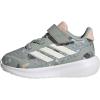 adidas Baby Run Falcon 5 Elastic Lace & Strap Shoe(Wonder Sage/Off White/Blush Pink)