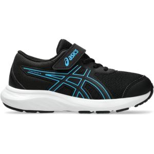 ASICS Boys Contend 9 Ps (Toddler/Little Kid)(Black/Digital Aqua)