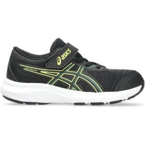ASICS Boys Contend 9 Ps (Toddler/Little Kid)(Black/Jasper Green)
