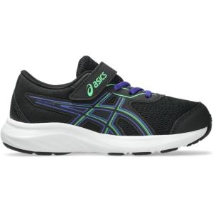 ASICS Boys Contend 9 Ps (Toddler/Little Kid)(Black/Vital Green)