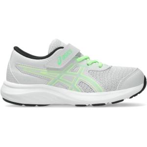 ASICS Boys Contend 9 Ps (Toddler/Little Kid)(Glacier Grey/Vital Green)