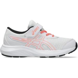 ASICS Boys Contend 9 Ps (Toddler/Little Kid)(White/Pearl Pink)