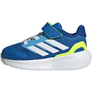 adidas Baby Run Falcon 5 Elastic Lace & Strap Shoe(Bright Royal/White/Lucid Lemon)