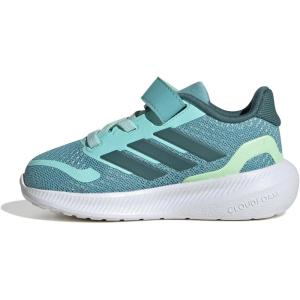 adidas Baby Run Falcon 5 Elastic Lace & Strap Shoe(Mint Ton/Preloved Teal/Semi Green Spark)