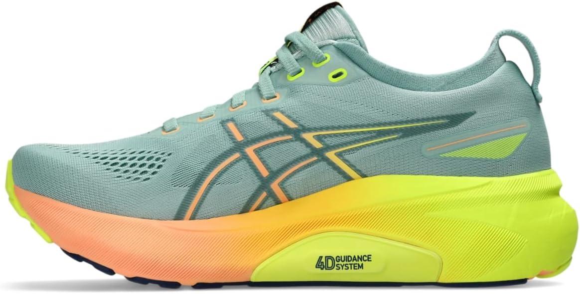 image:imageAsics Womens GelKayano 31 Running ShoesLight CeladonSafety Yellow
