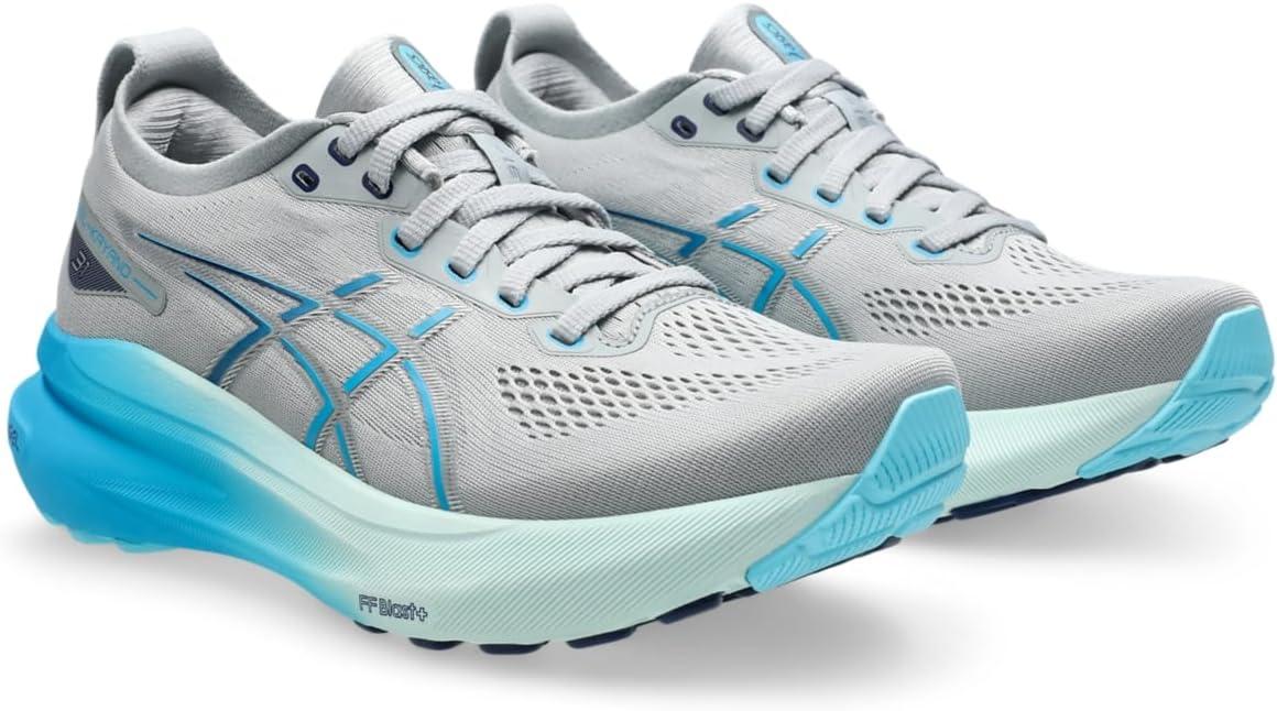 image:imageAsics Womens GelKayano 31 Running ShoesPiedmont GreyDigital Aqua